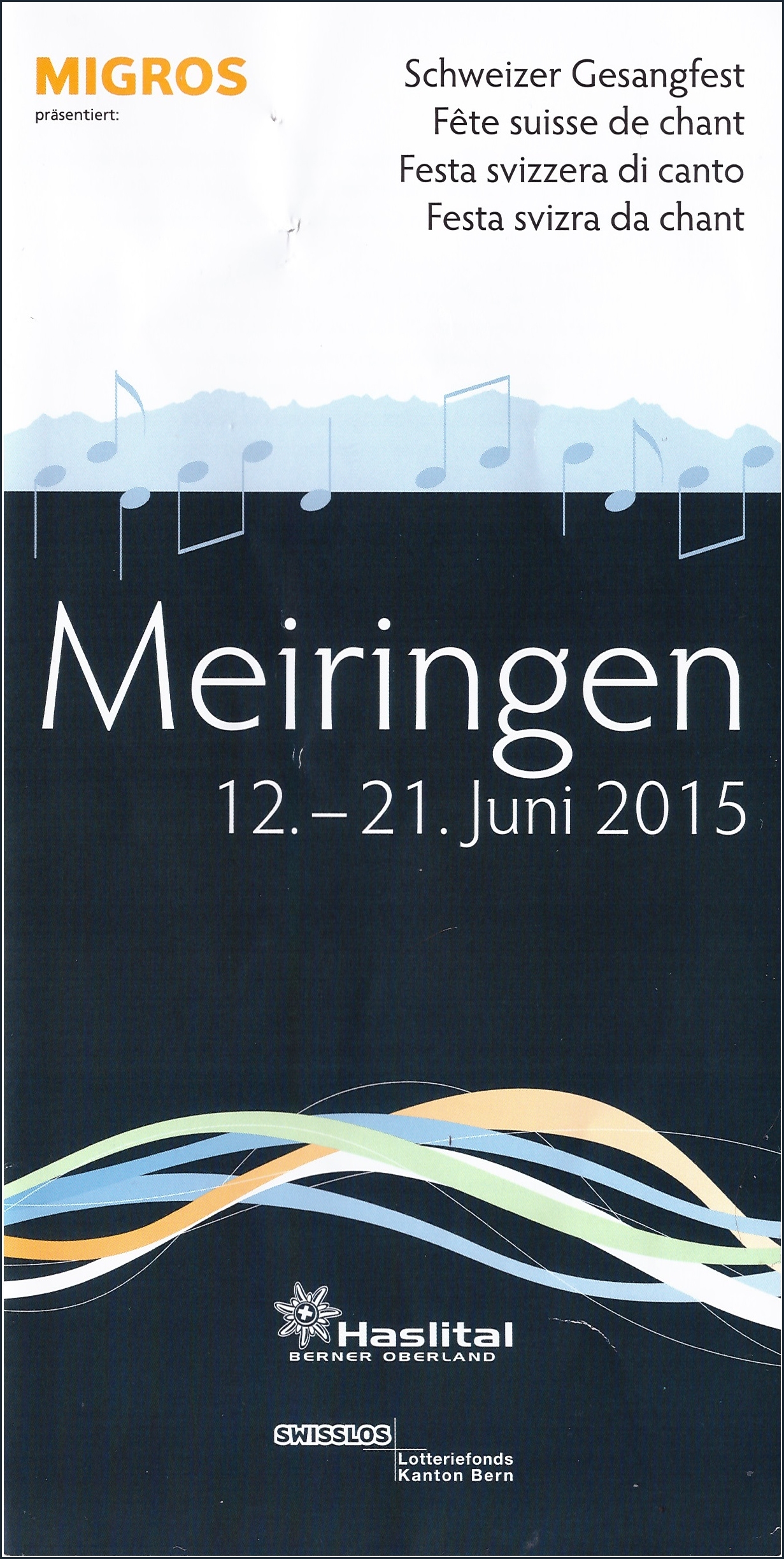 Affiche Fédérale Meiringen 2015