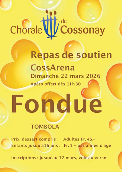 Affiche Repas de Soutien 2026